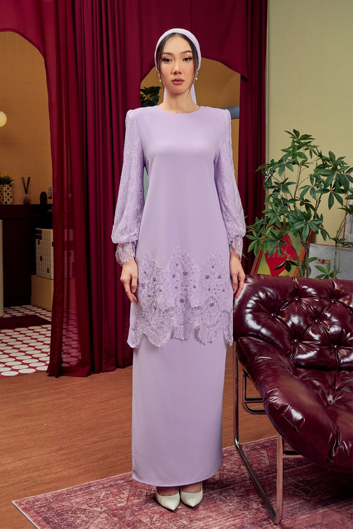 Yara Luxe Kurung - Lavender