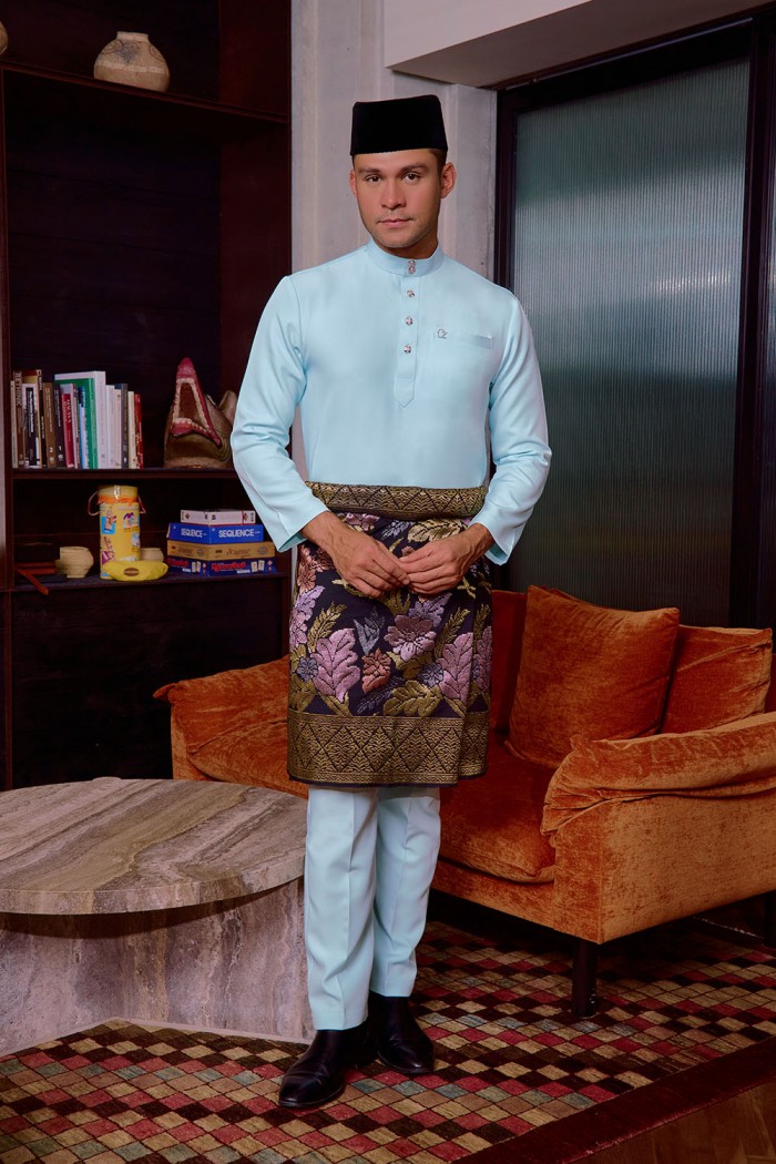 Baju Melayu Yusoff - Mint Blue