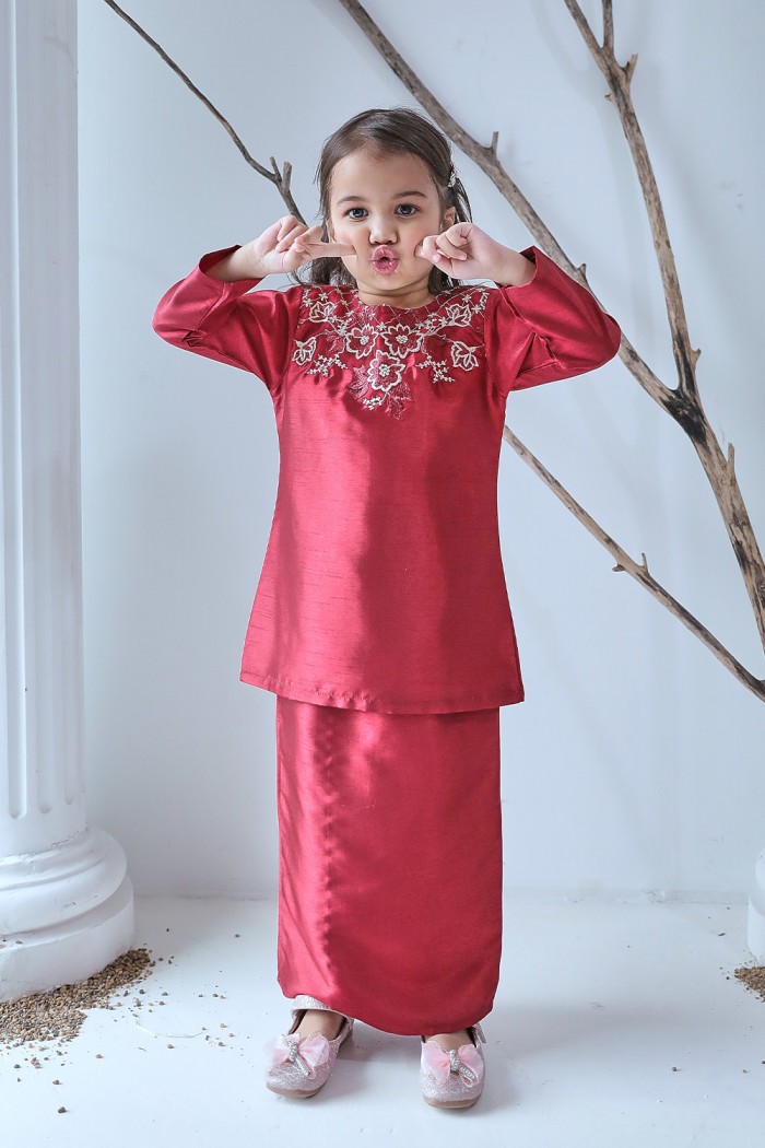 Talita Silk Kids - Deep Red