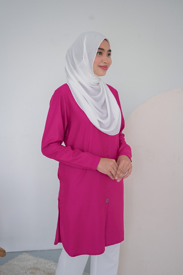 Aileen Blouse - Magenta Pink