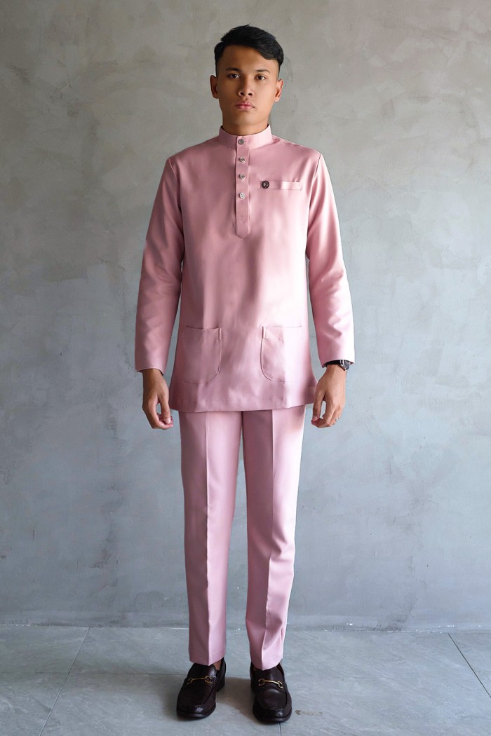 Baju Melayu Yusoff - Dark Pink