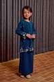 Bienda Kebaya Kids - Teal Blue