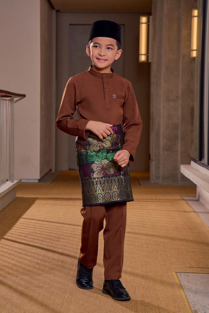 Baju Melayu Yusoff Kids - Rich Brown