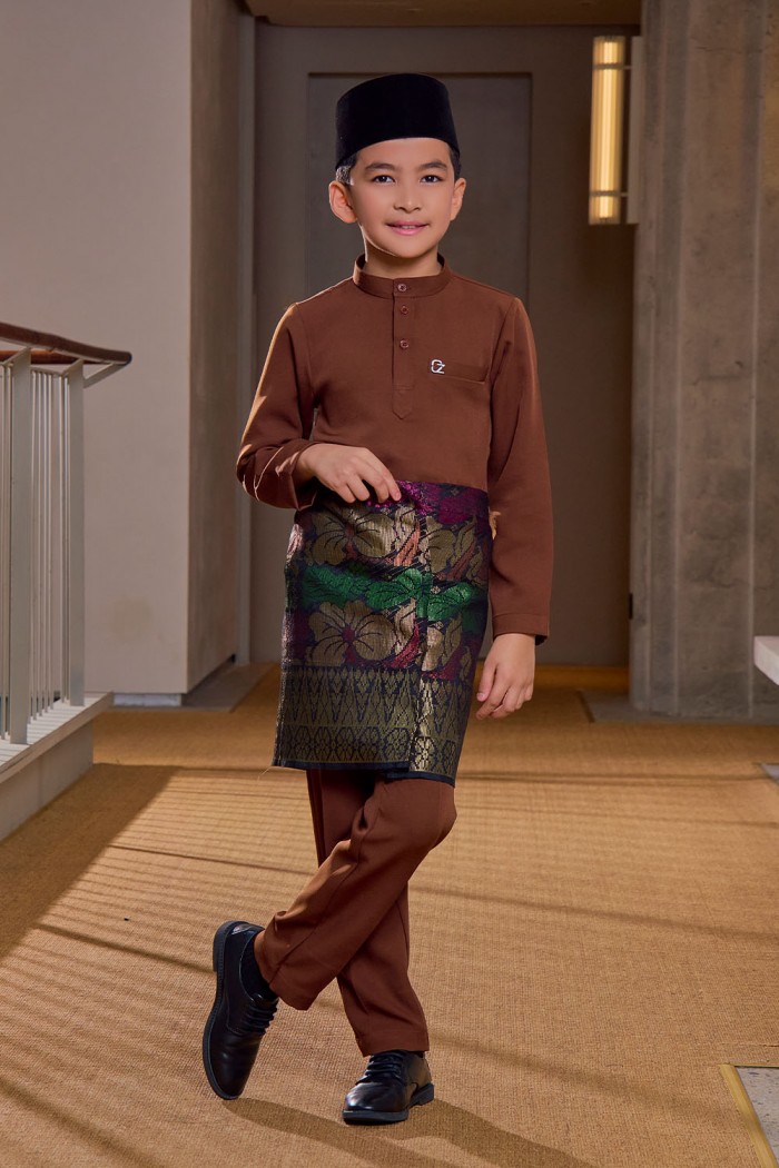 Baju Melayu Yusoff Kids - Rich Brown