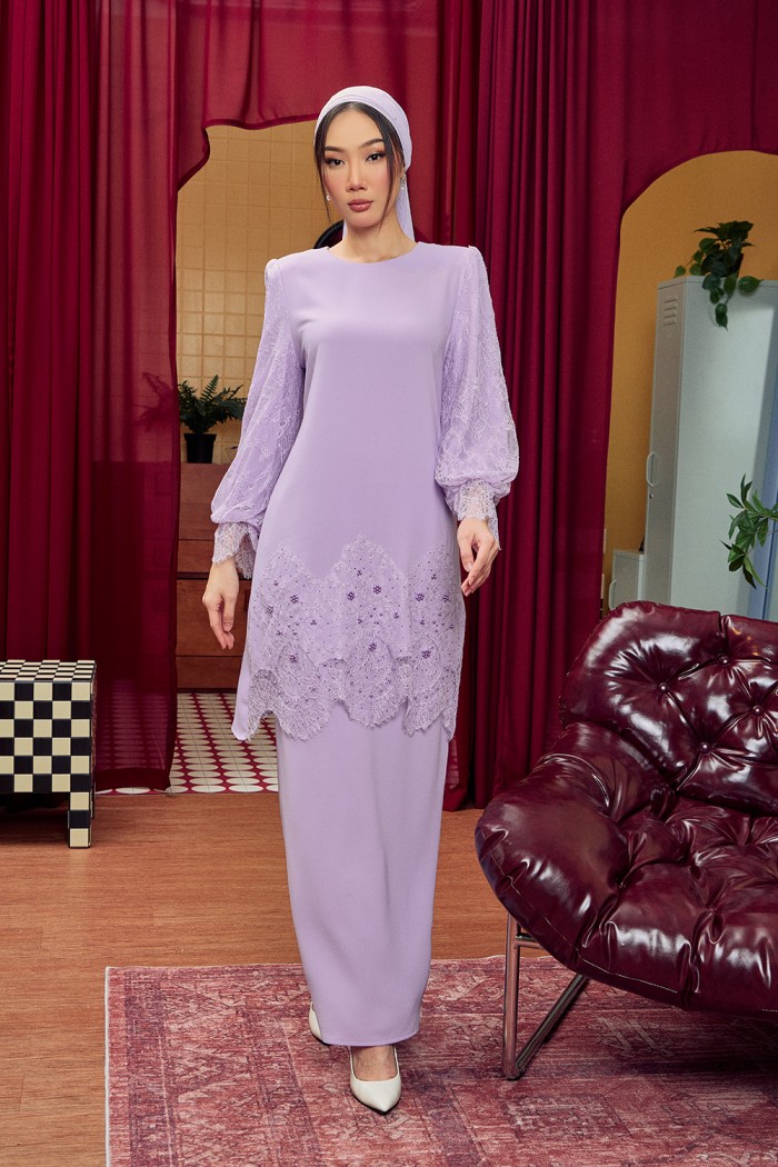 Yara Luxe Kurung - Lavender