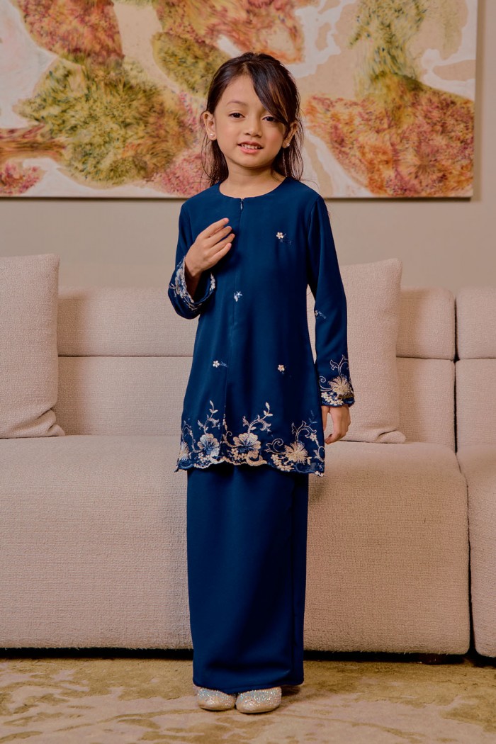 Bienda Kebaya Kids - Navy Blue