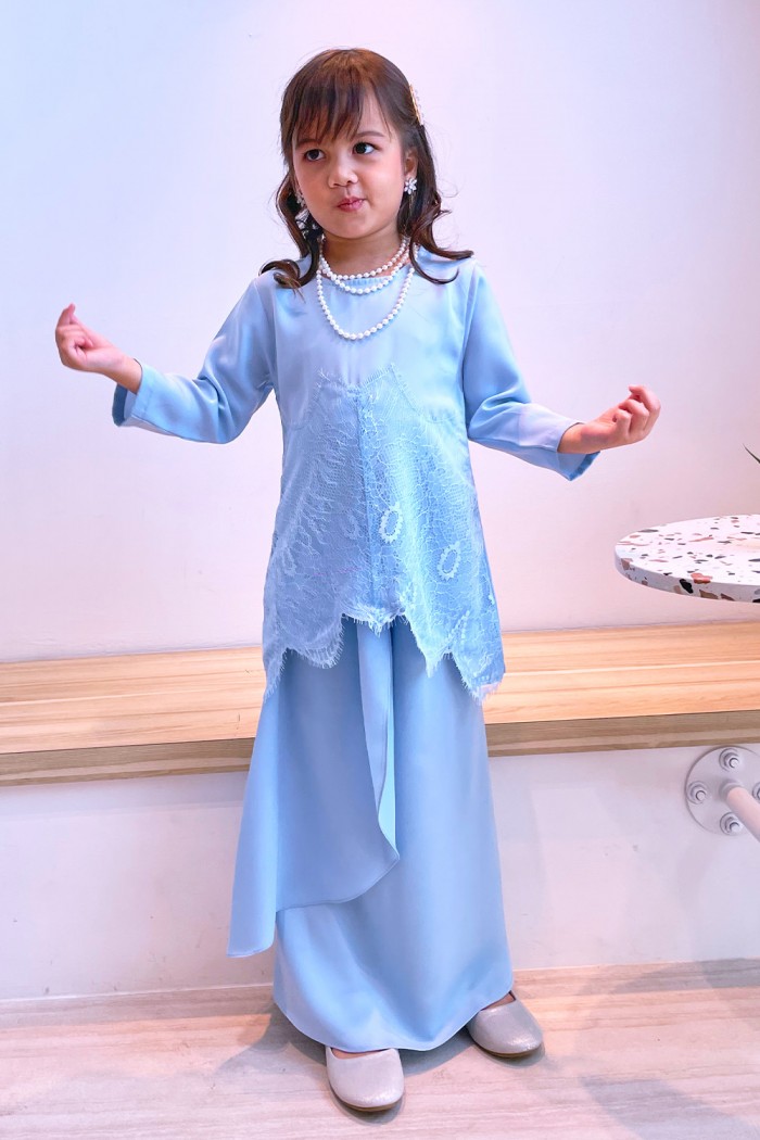 Melyta Kurung Kids - Baby Blue