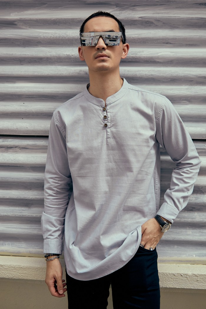 Kurta Fahd - Silver Grey