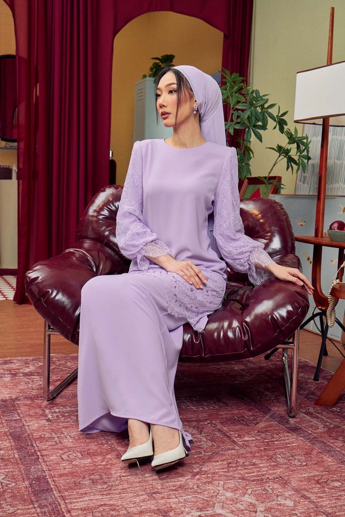 Yara Luxe Kurung - Lavender