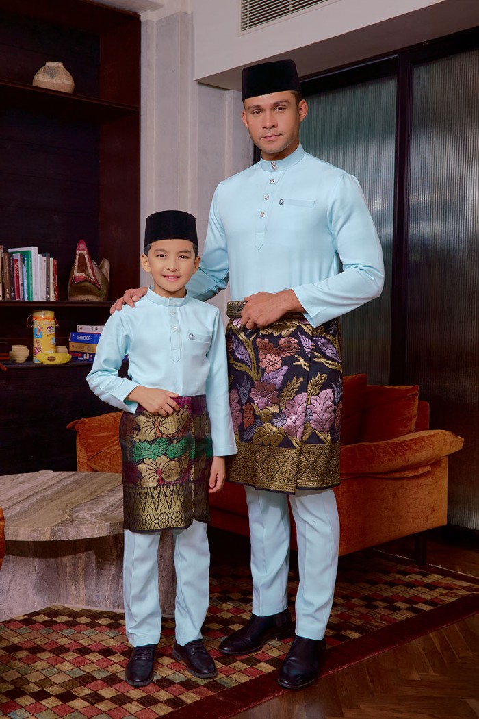 Baju Melayu Yusoff - Mint Blue