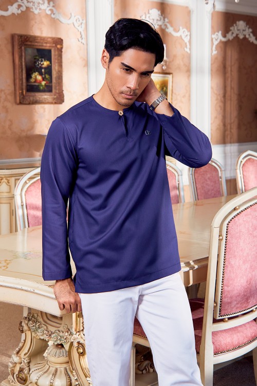 Kurta Unais - Navy Blue