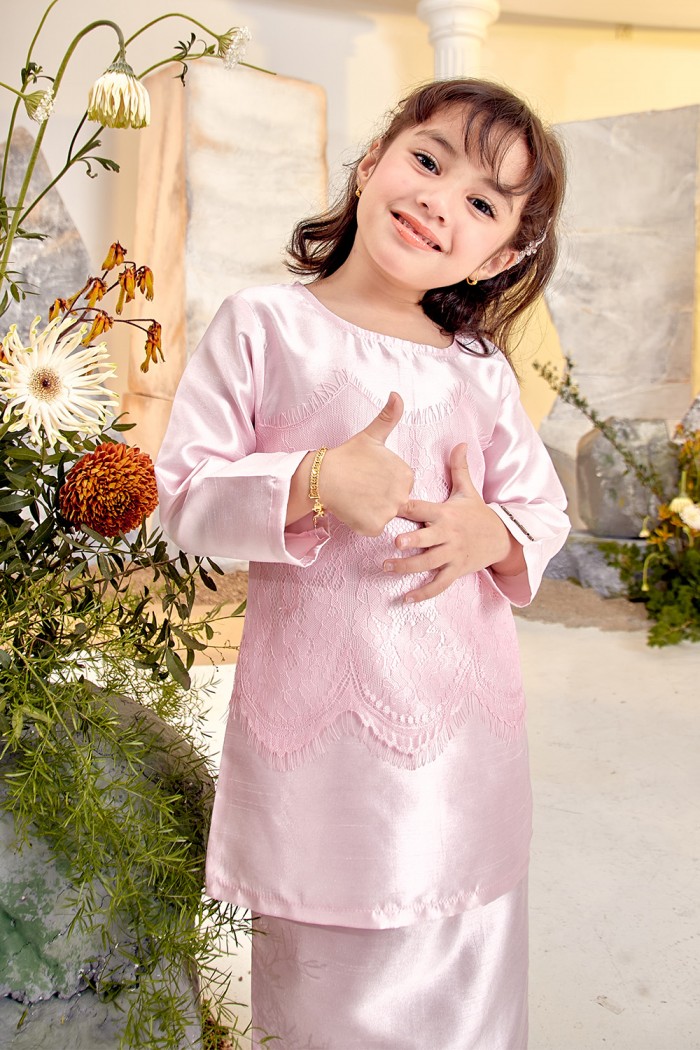 Sumayya Silk Kids - Soft Pink