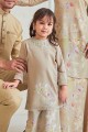 Fatyma Printed Kids - Nude Olive