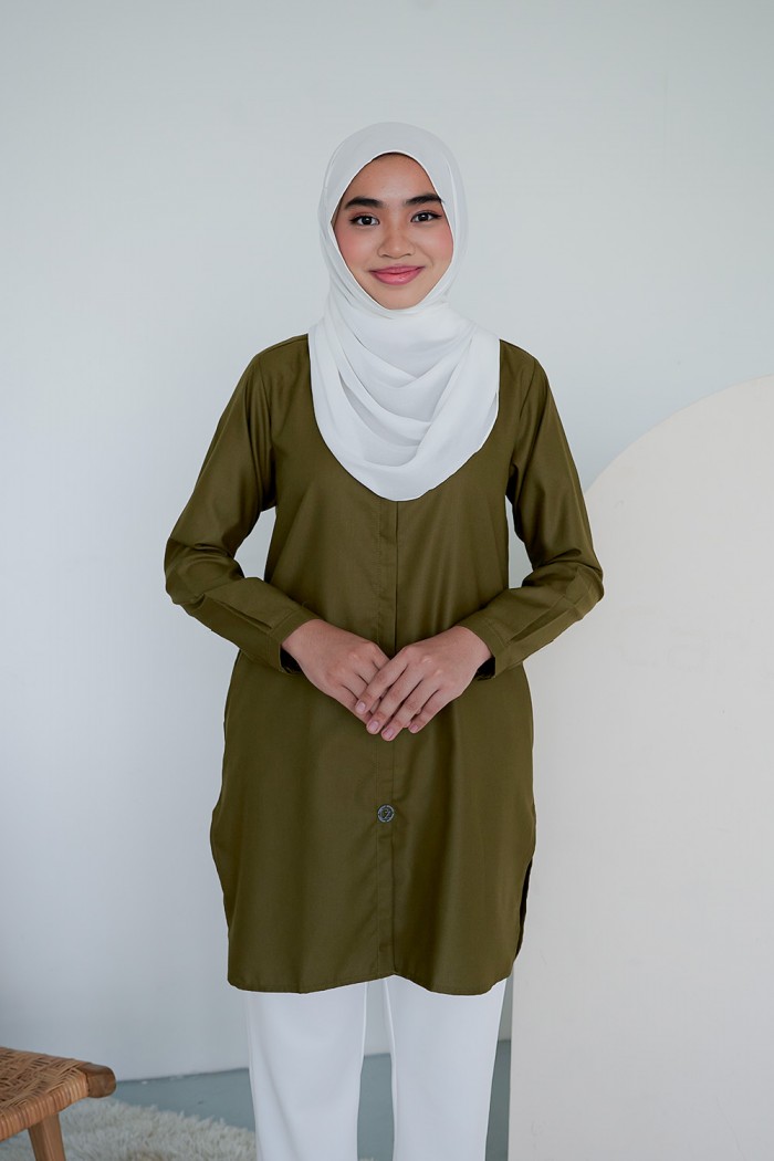 Aileen Blouse - Olive Green