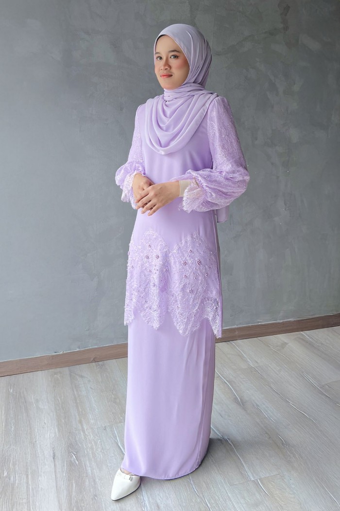 Yara Luxe Kurung - Lavender