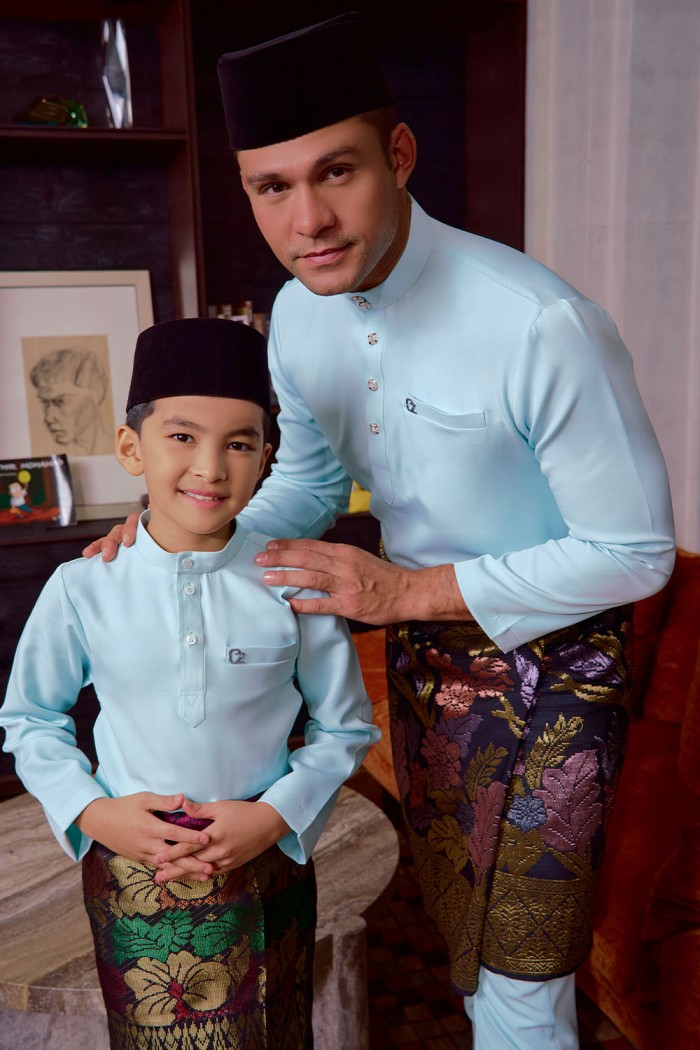 Baju Melayu Yusoff - Mint Blue