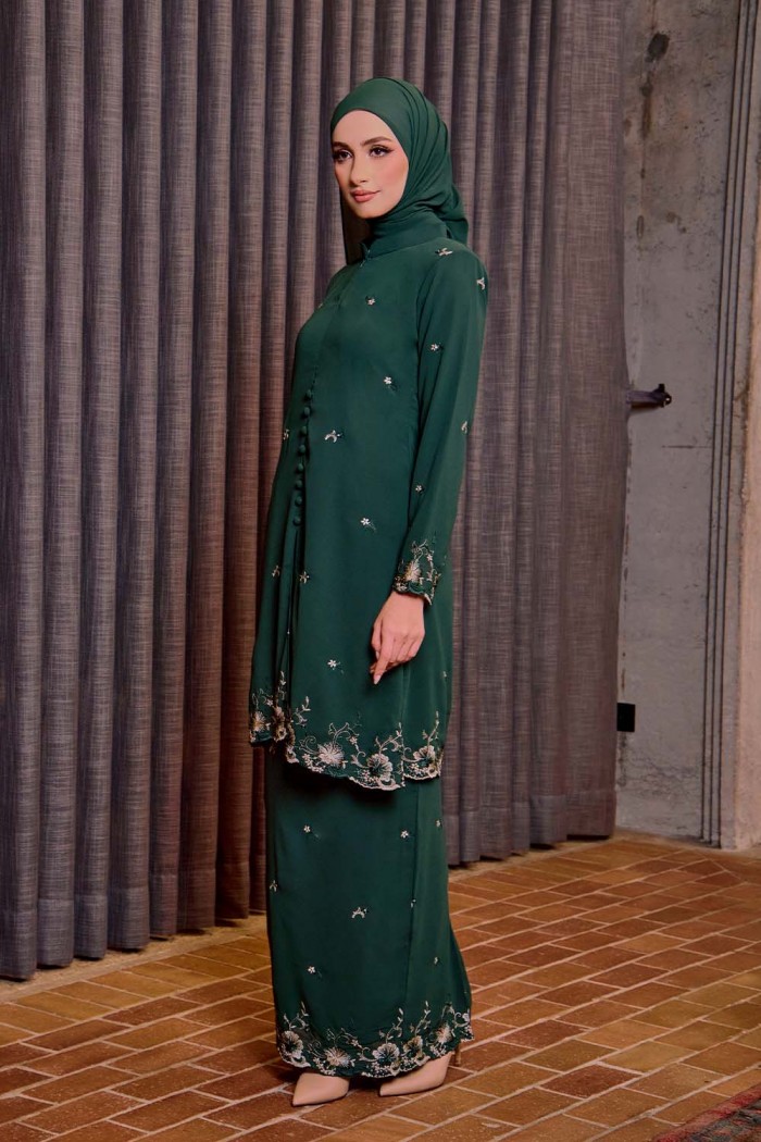 Bienda Kebaya - Emerald Green