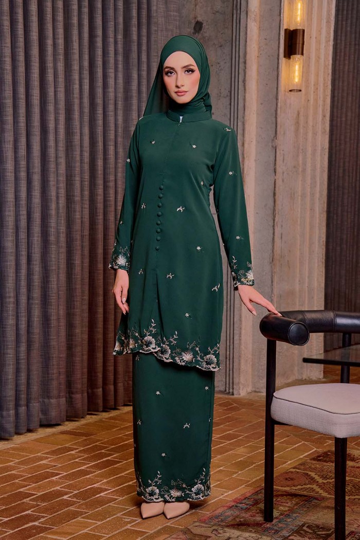 Bienda Kebaya - Emerald Green