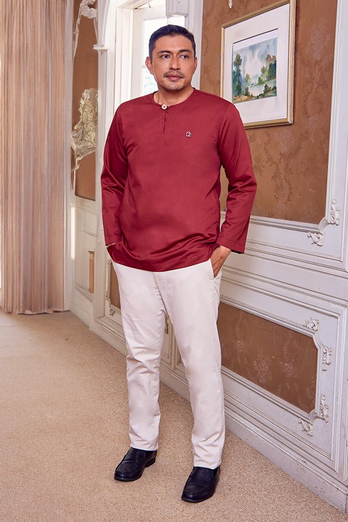 Kurta Unais - Maroon