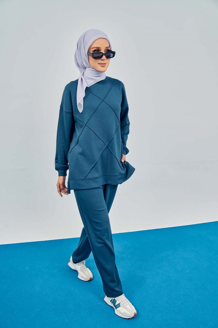 Stella Suit - Turquoise Blue