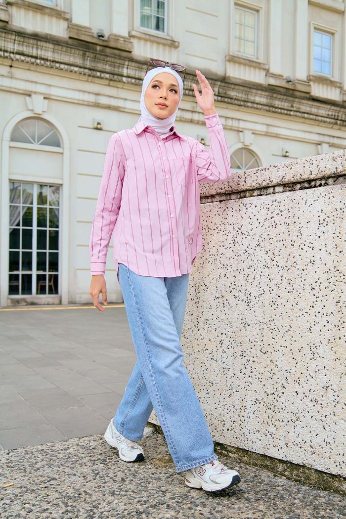 Calia Striped Shirt - Pink