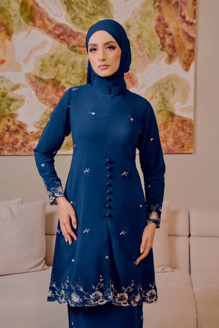 Bienda Kebaya - Navy Blue