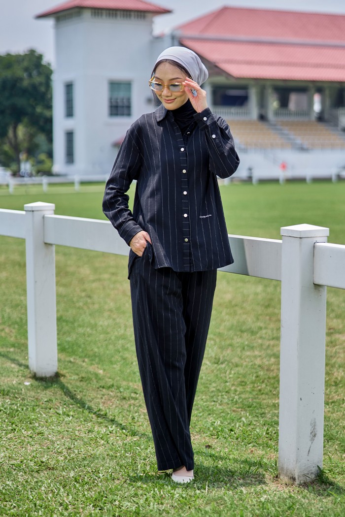 Evelyn Suit with Pants - Black