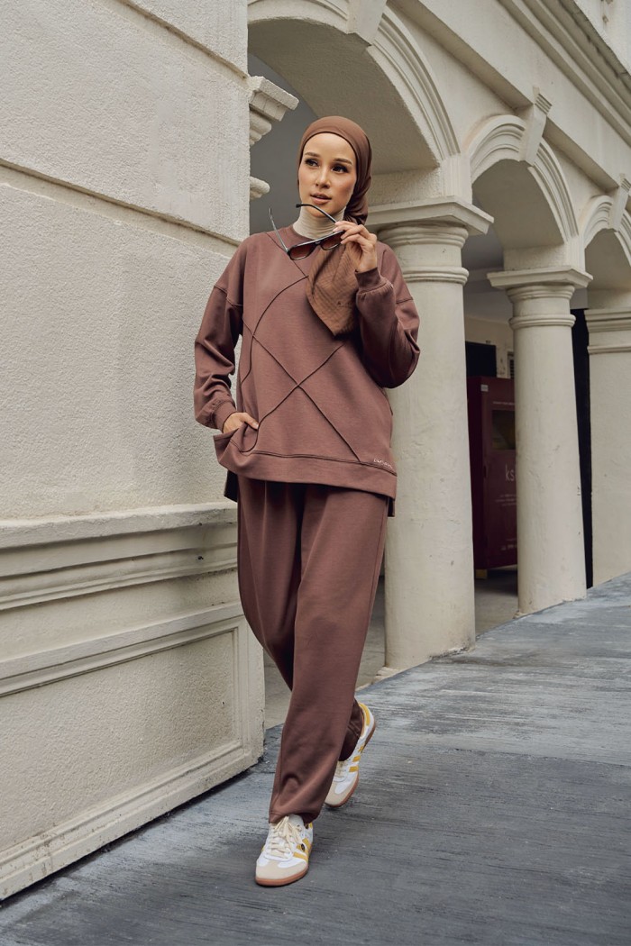 Stella Suit - Choc Brown Size XL-3XL (PRE ORDER ETA 26/9)