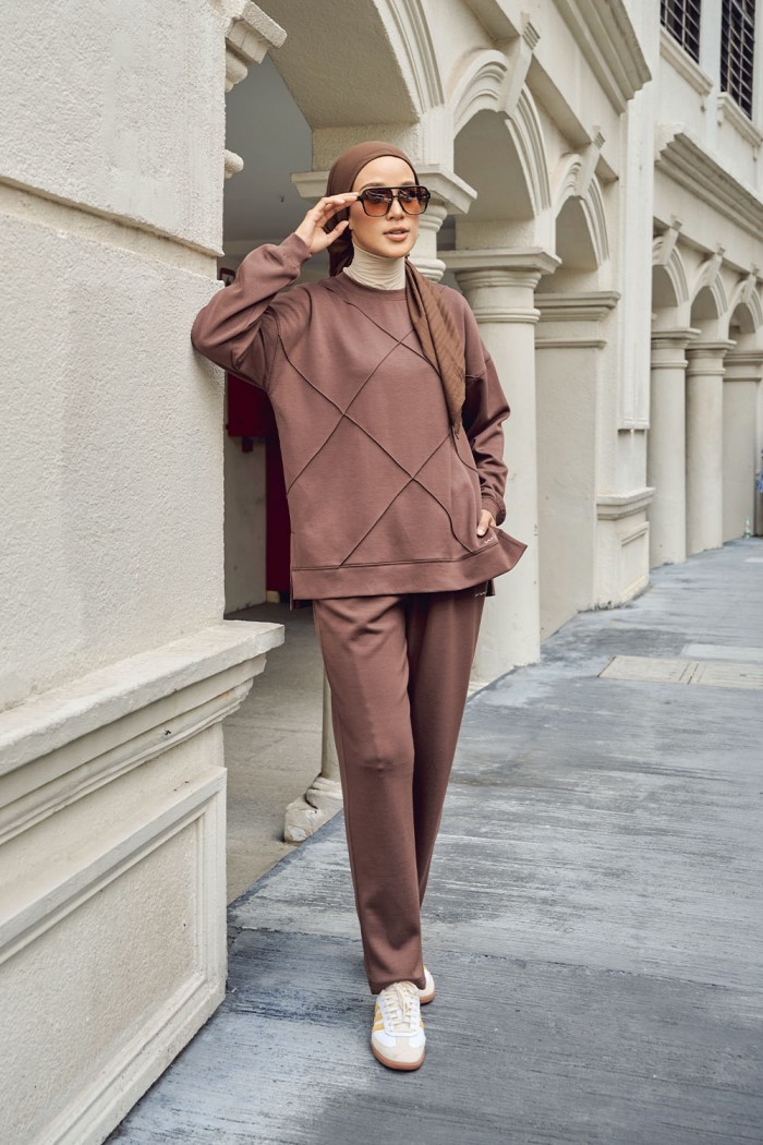 Stella Suit - Choc Brown Size XL-3XL (PRE ORDER ETA 26/9)