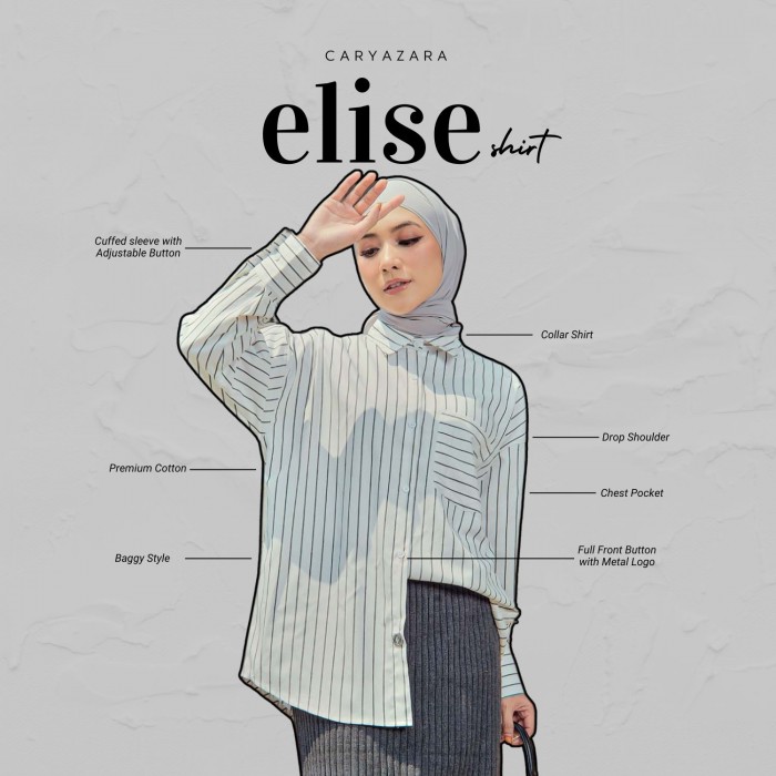 Elise Blouse - Dusty Blue