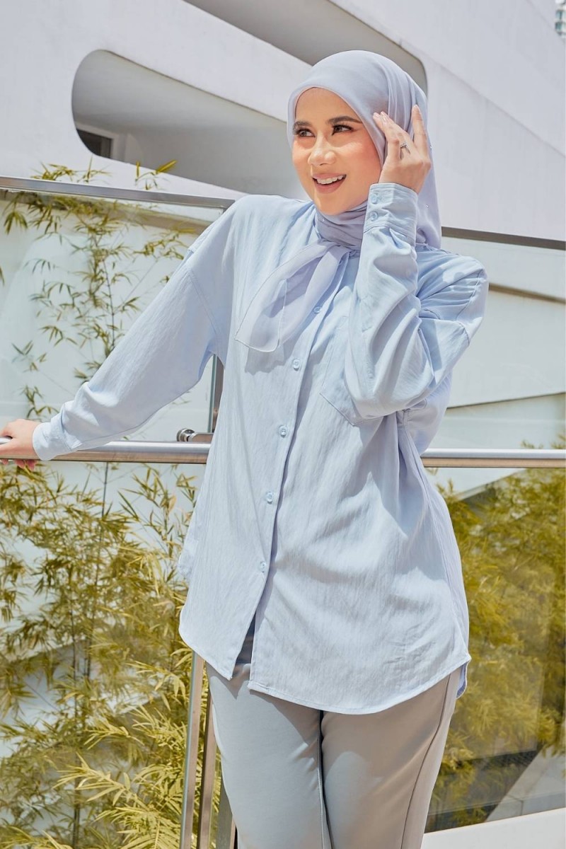 Nayla Shirt - Baby Blue