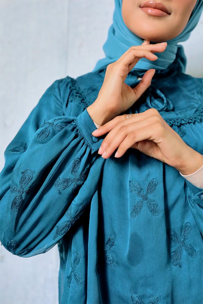 Auliya Luxe - Teal Blue