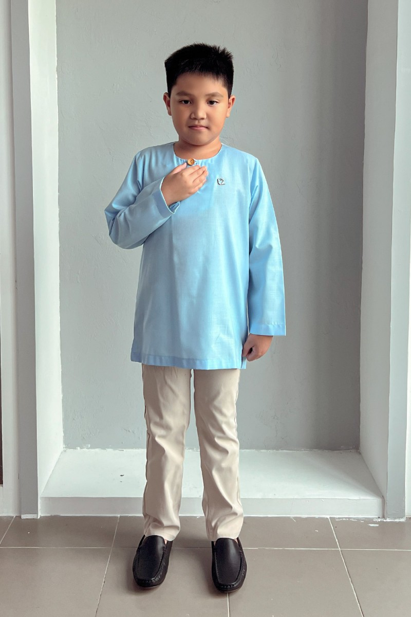 Kurta Fateh Kids - Baby Blue