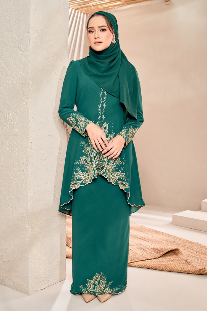 Bungaa Kebarung Luxe - Emerald Green