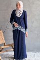 Suri Mini Kurung - Navy Blue