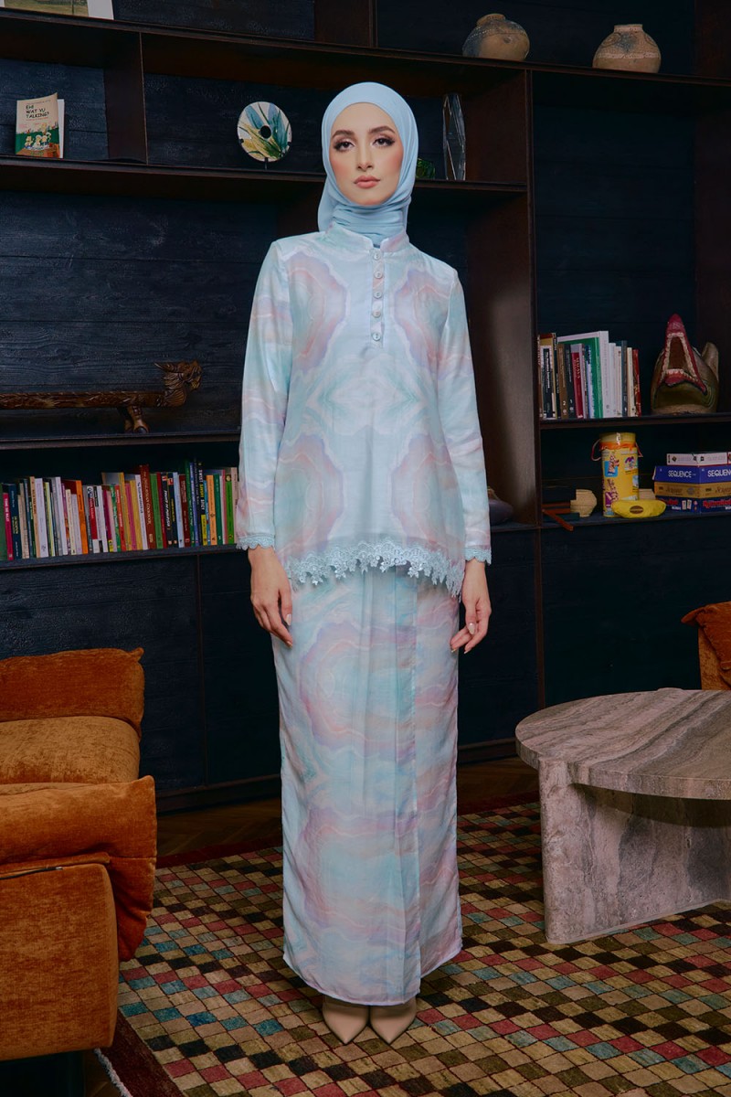 Eva Mini Kurung - Mint Blue