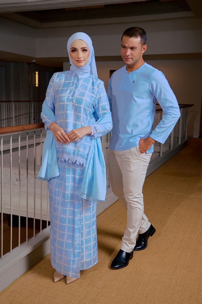 Eva Mini Kurung - Baby Blue