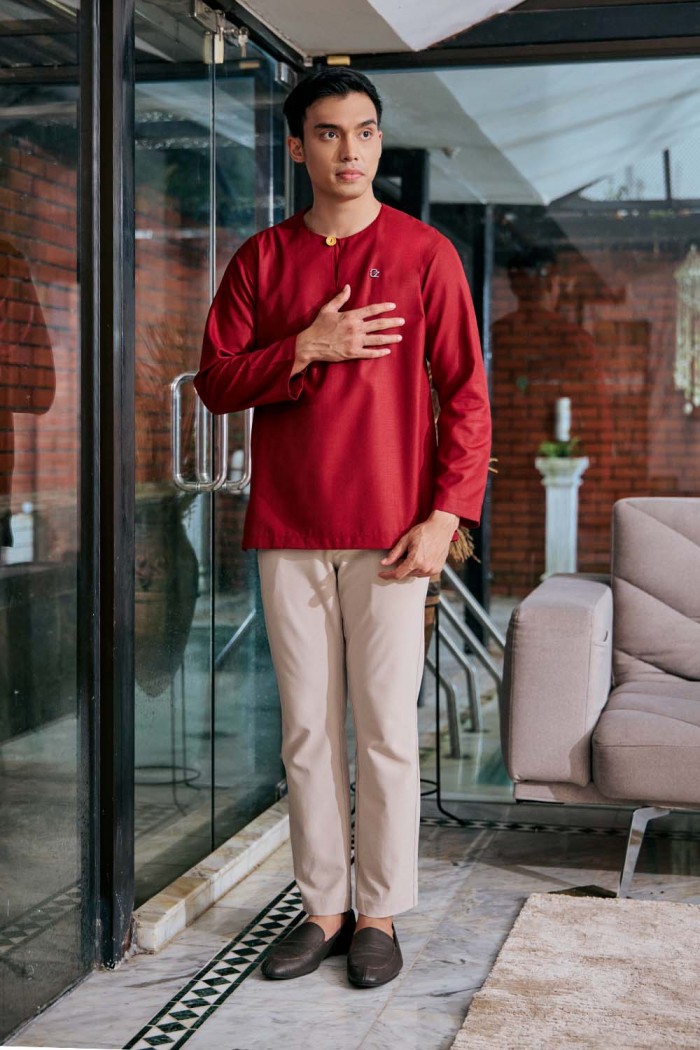 Kurta Fateh - Maroon