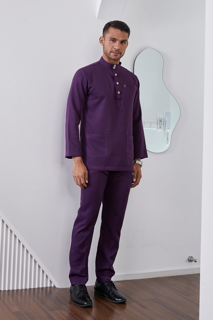 Baju Melayu Yusoff - Plum Purple