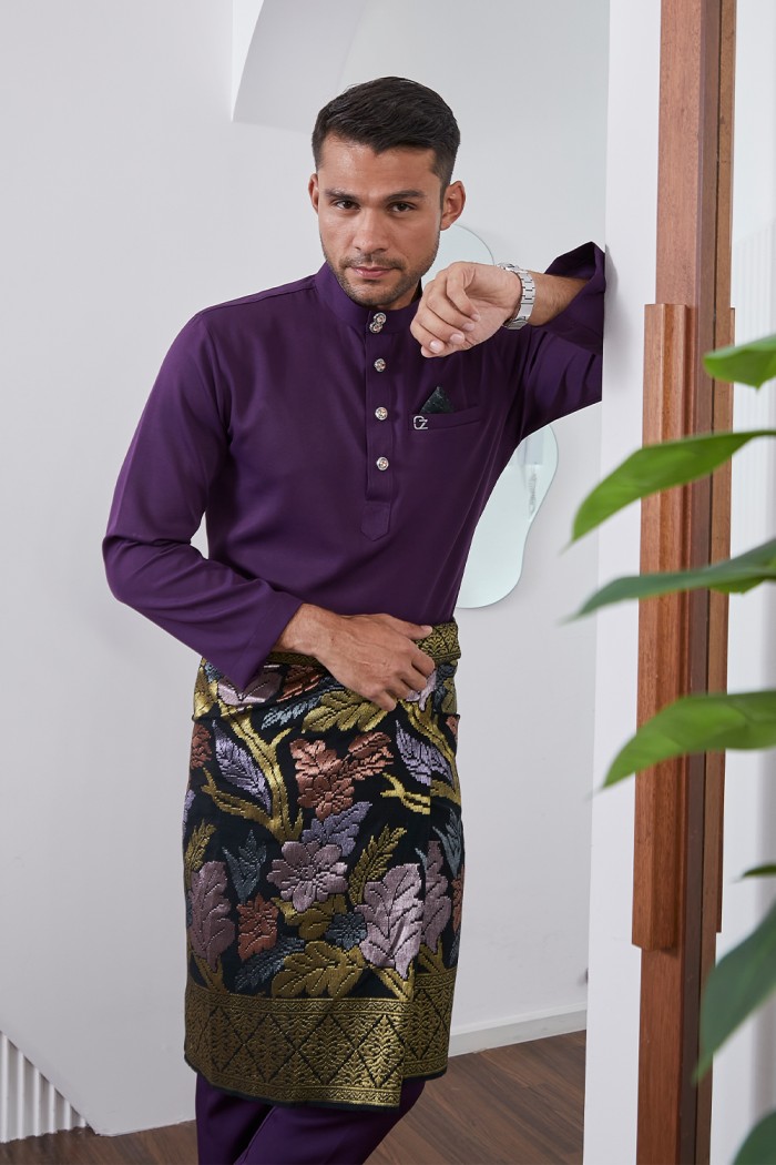 Baju Melayu Yusoff - Plum Purple