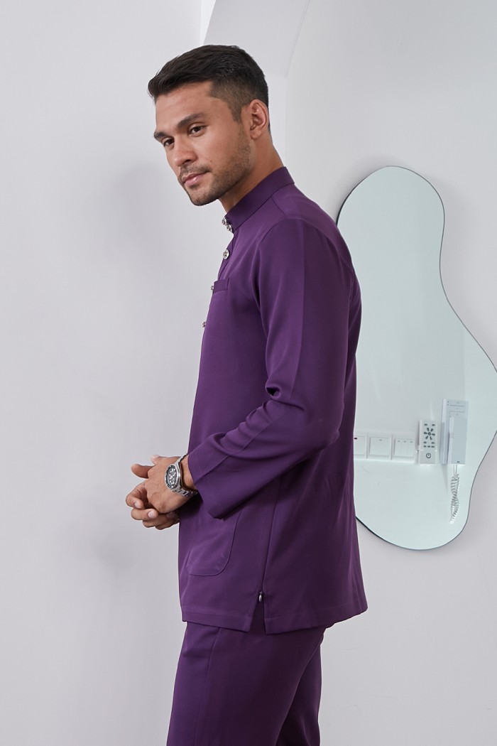 Baju Melayu Yusoff - Plum Purple