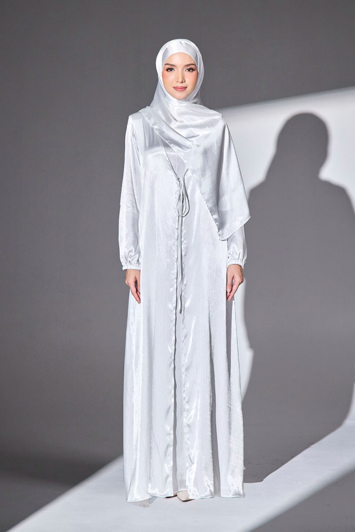 Abaya Qaleja - Off White