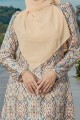 Jute Luxe Kurung - Nude