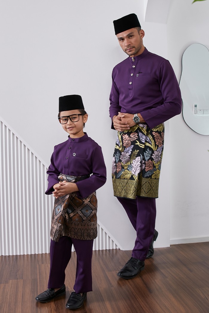 Baju Melayu Yusoff - Plum Purple