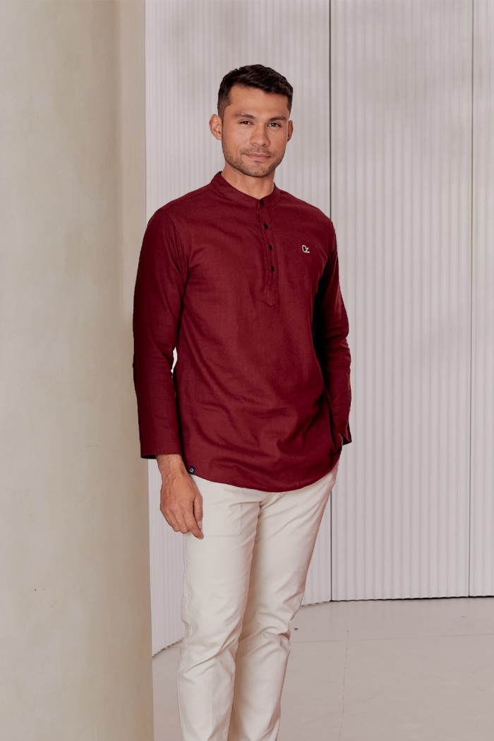 Kurta Haiqal - Maroon