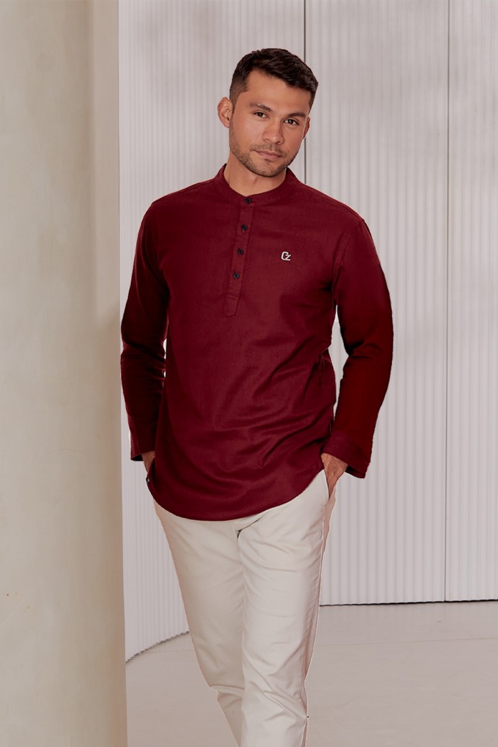 Kurta Haiqal - Maroon