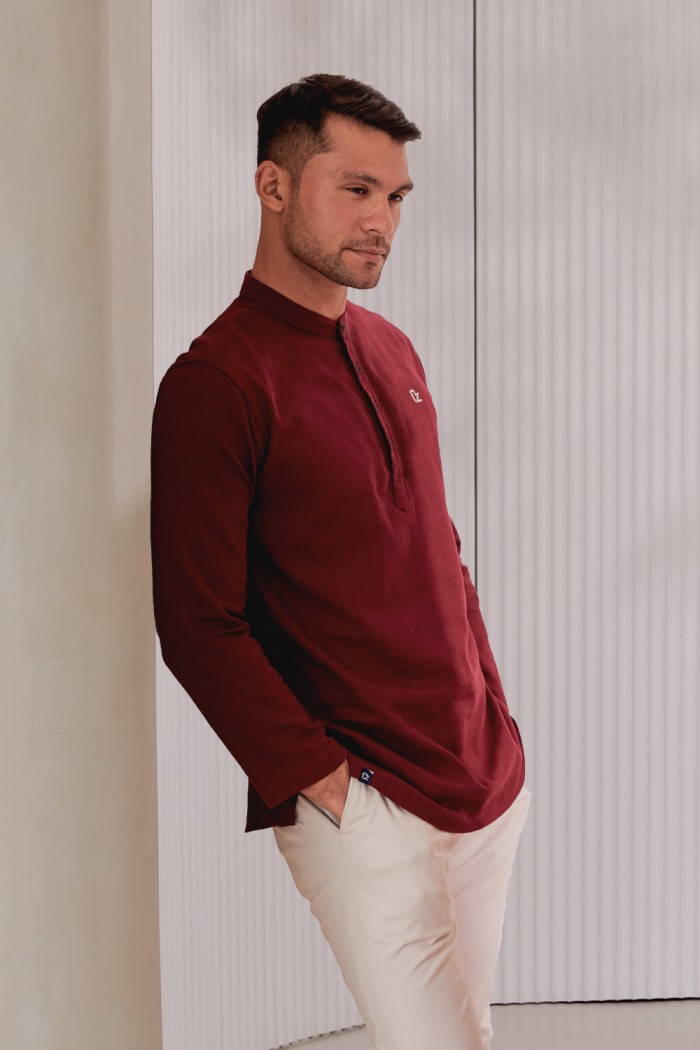 Kurta Haiqal - Maroon