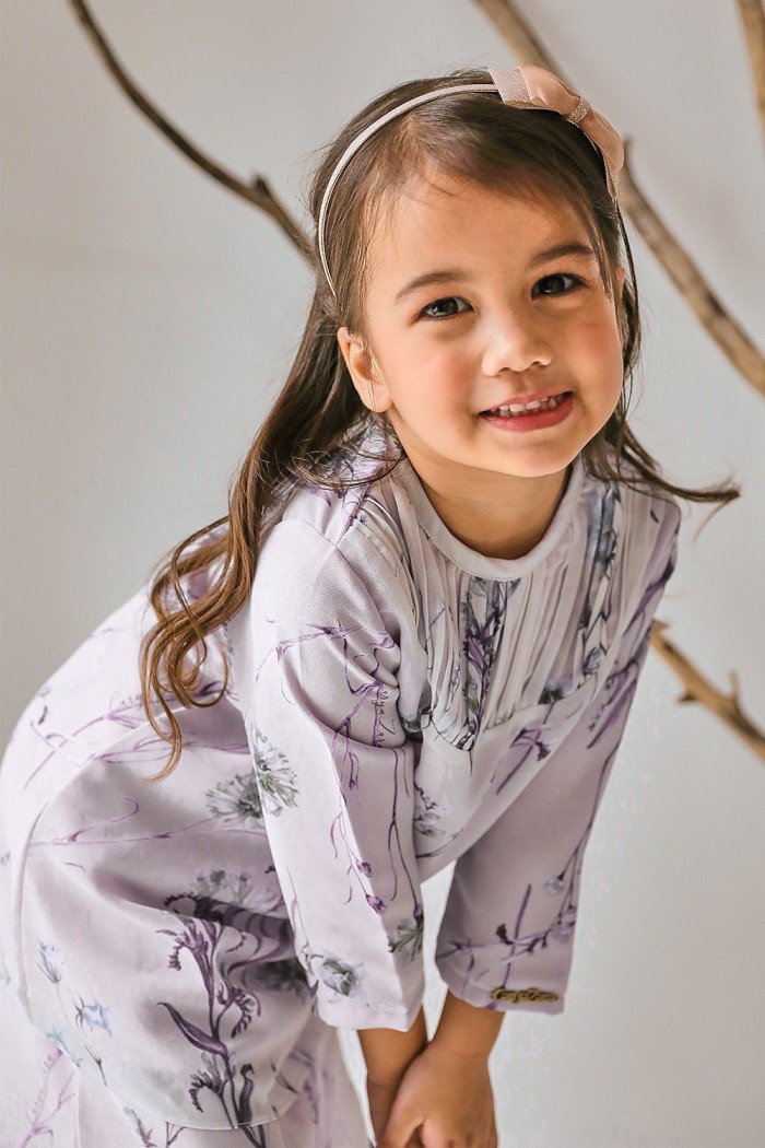 Hajjar Printed Kids - Soft Purple