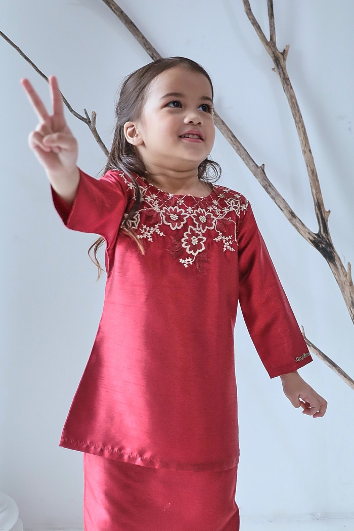 Talita Silk Kids - Deep Red