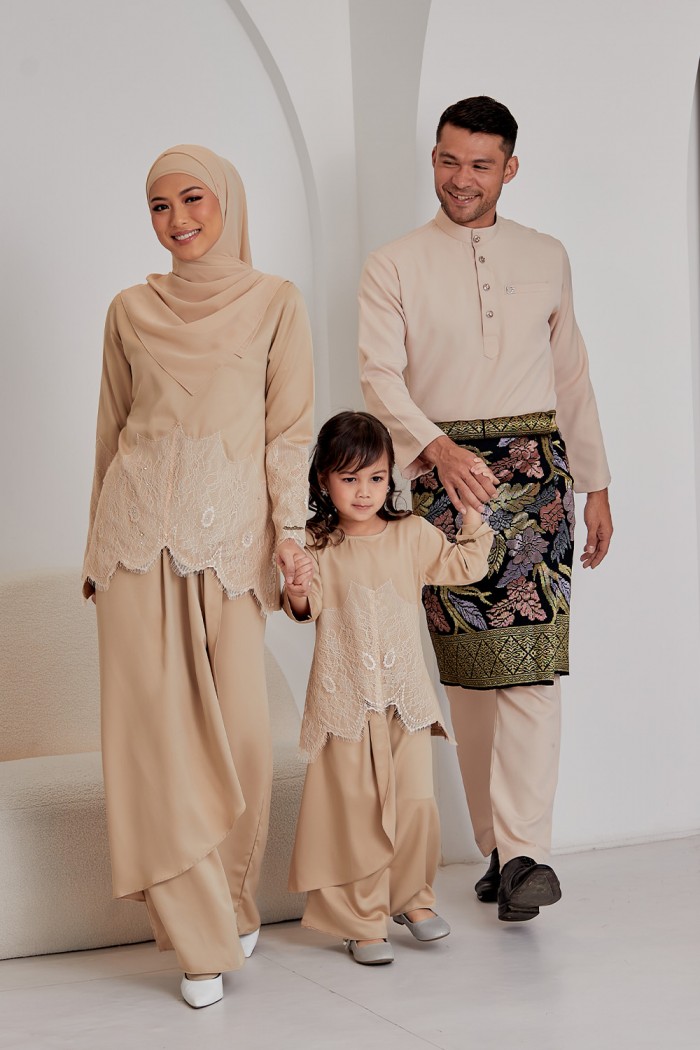 Melyta Kurung - Nude Brown